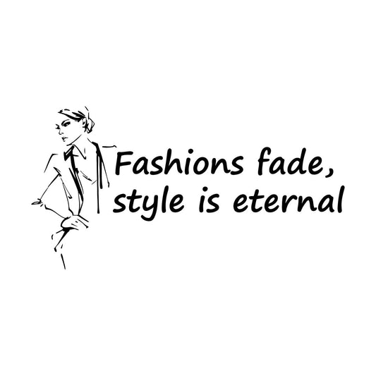Fashion Quote Woman Style Beauty Shop Salon Saying Engraving Decals Tattoo Culture