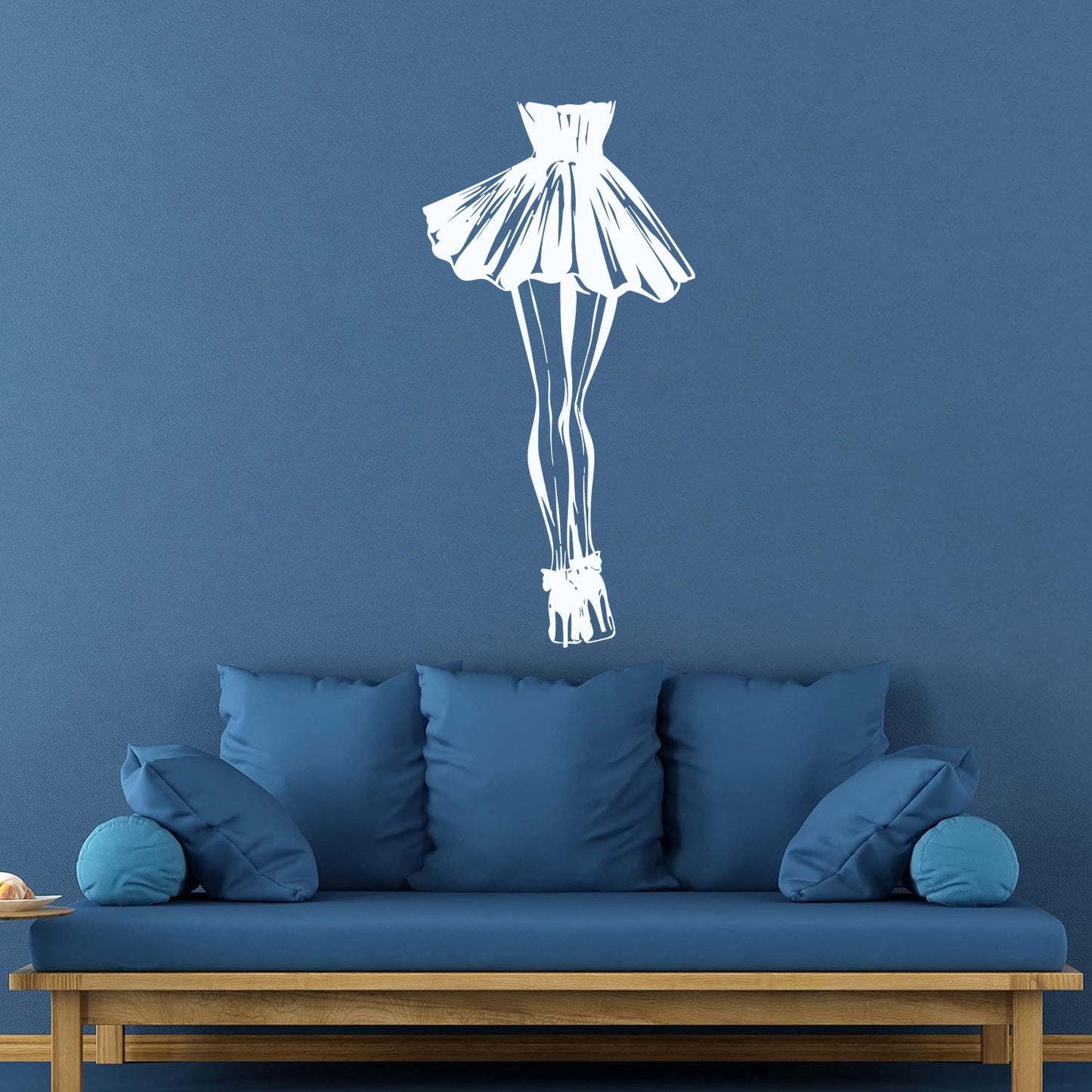 Wall Vinyl Sticker Decor Fashion Shop Heels High Shoes Skirt Do Not Damage The Wall Surface