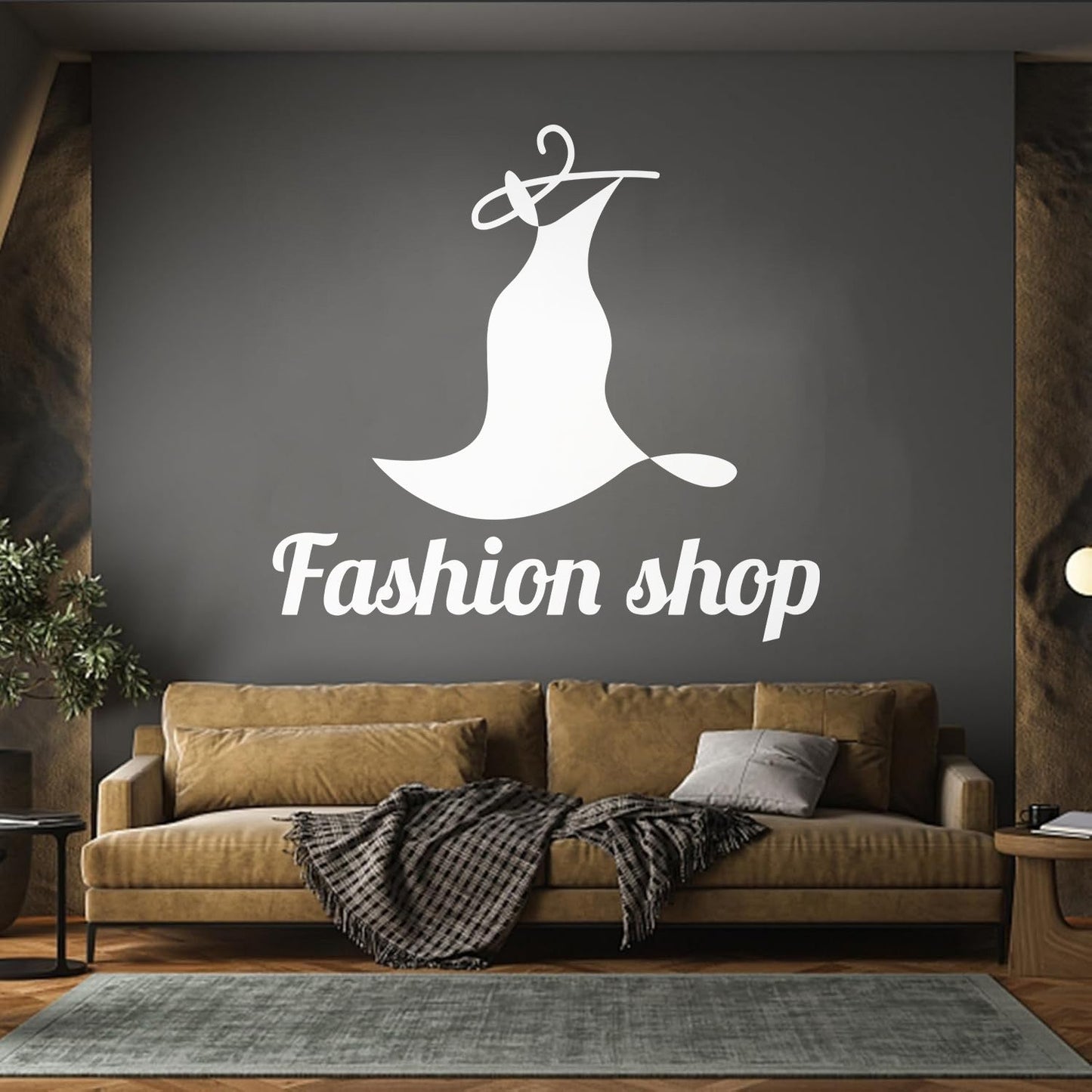 Fashion Shop Dress Clothes Women Style Fine Carving Stickers Multi Color Selection