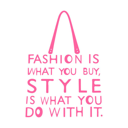 Engraving Stickers Fashion Style Quote Words Shopping Shopaholic Shop Multiple Size Options