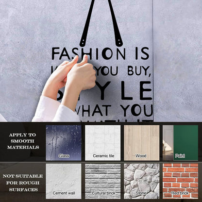 Engraving Stickers Fashion Style Quote Words Shopping Shopaholic Shop Multiple Size Options