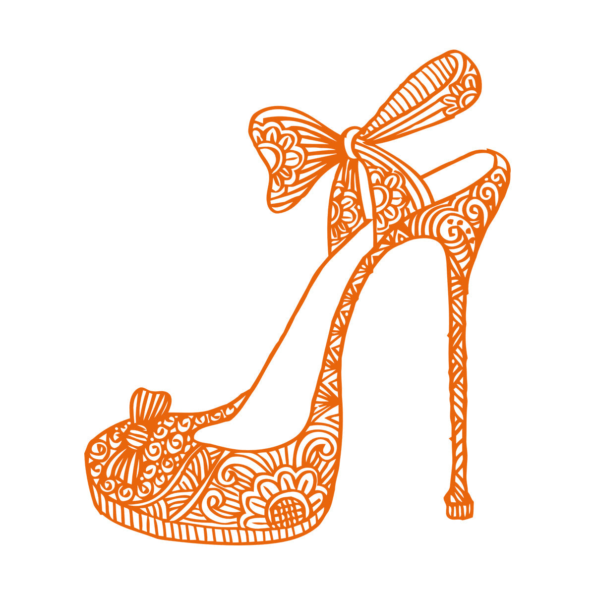 Wall Decals Footwear Woman Shoe Shopping Shoes Fashion Wall Beautification