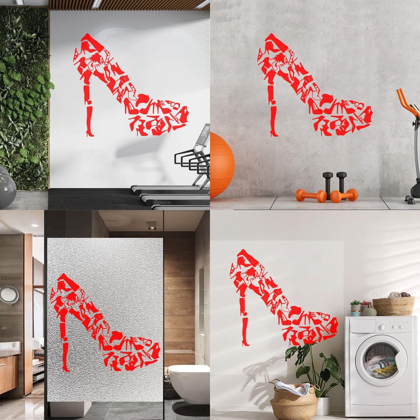 Vinyl Wall Decals Footwear Women'S Shoes Shop Fashion Car Body Decoration