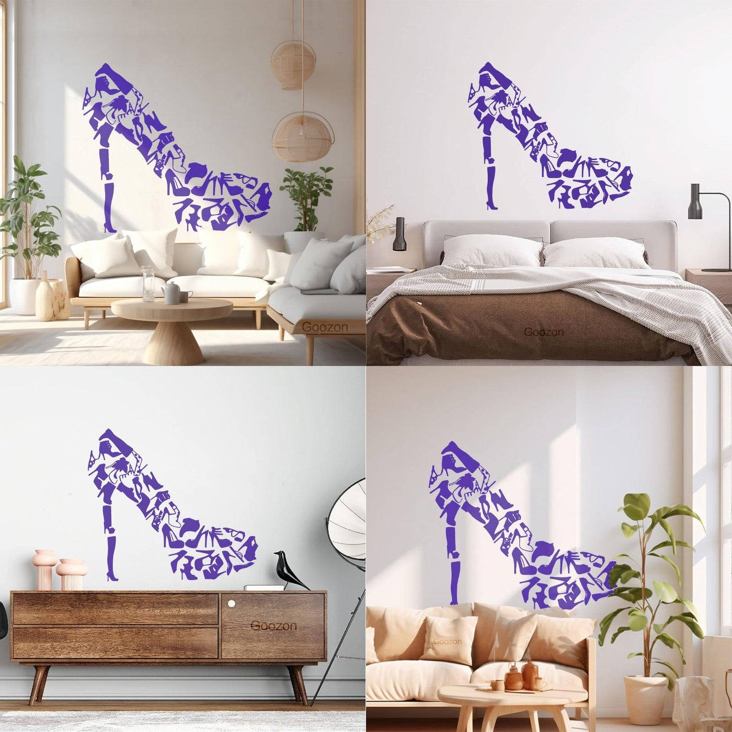 Vinyl Wall Decals Footwear Women'S Shoes Shop Fashion Car Body Decoration