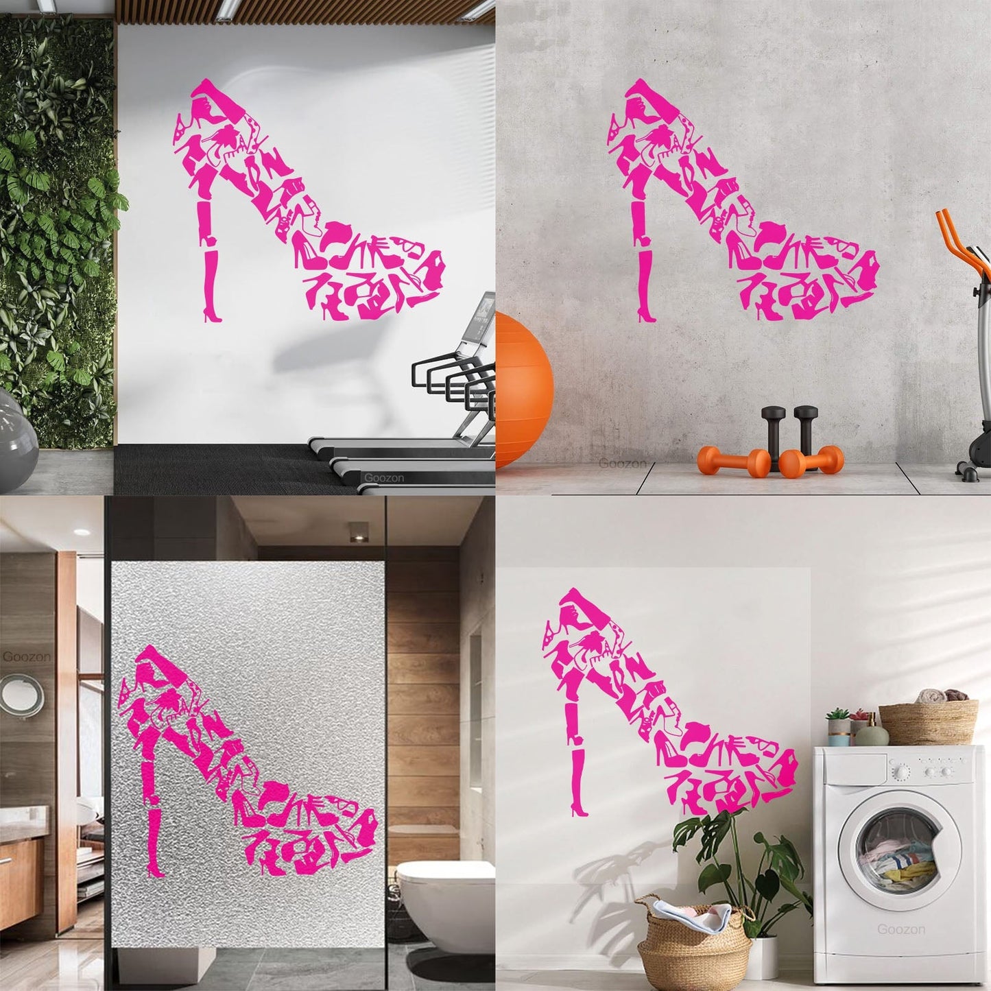 Vinyl Wall Decals Footwear Women'S Shoes Shop Fashion Car Body Decoration