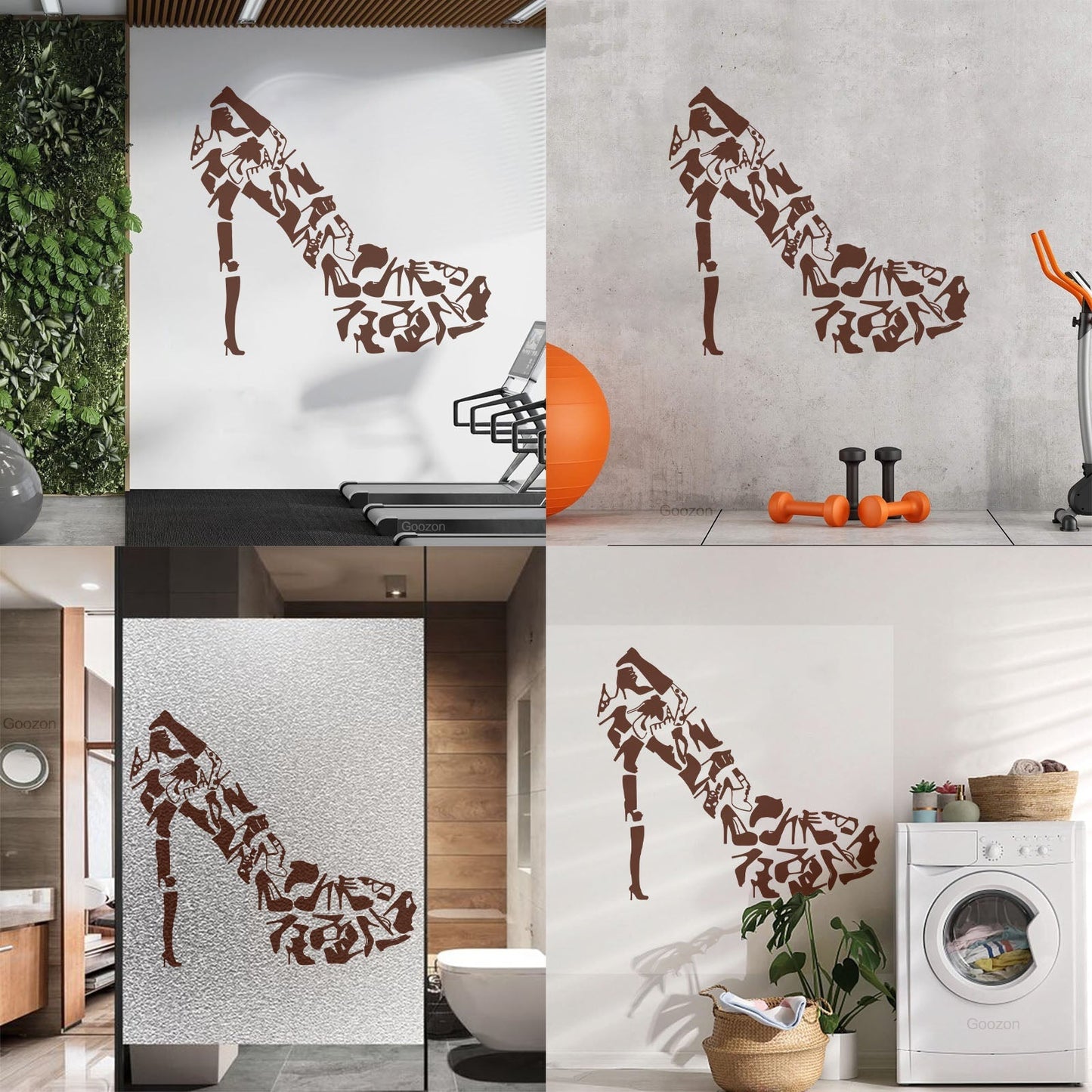 Vinyl Wall Decals Footwear Women'S Shoes Shop Fashion Car Body Decoration