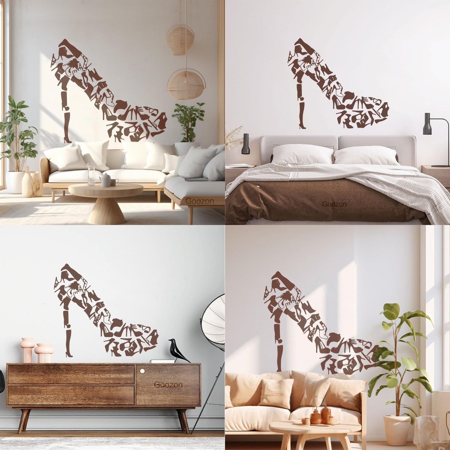 Vinyl Wall Decals Footwear Women'S Shoes Shop Fashion Car Body Decoration
