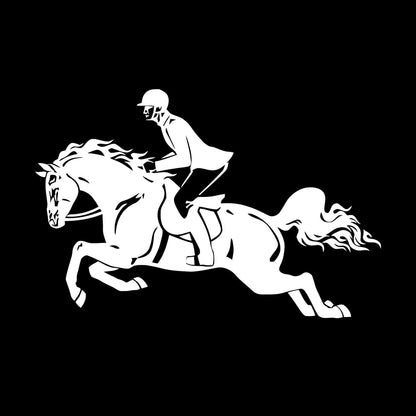 Wall Stickers Jockey Horserace Horse Polo Jump Horsemanship Wall Beautification