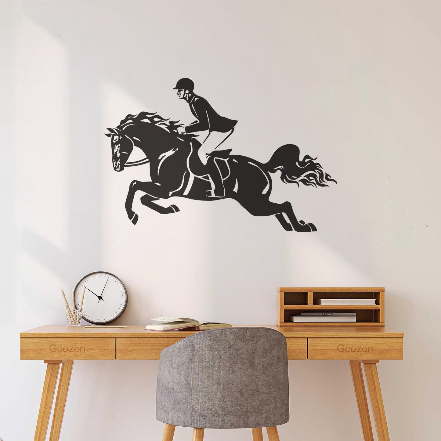Wall Stickers Jockey Horserace Horse Polo Jump Horsemanship Wall Beautification