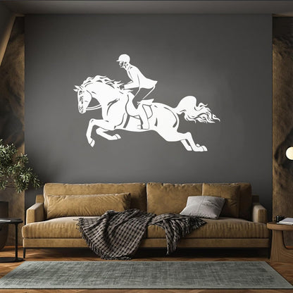 Wall Stickers Jockey Horserace Horse Polo Jump Horsemanship Wall Beautification