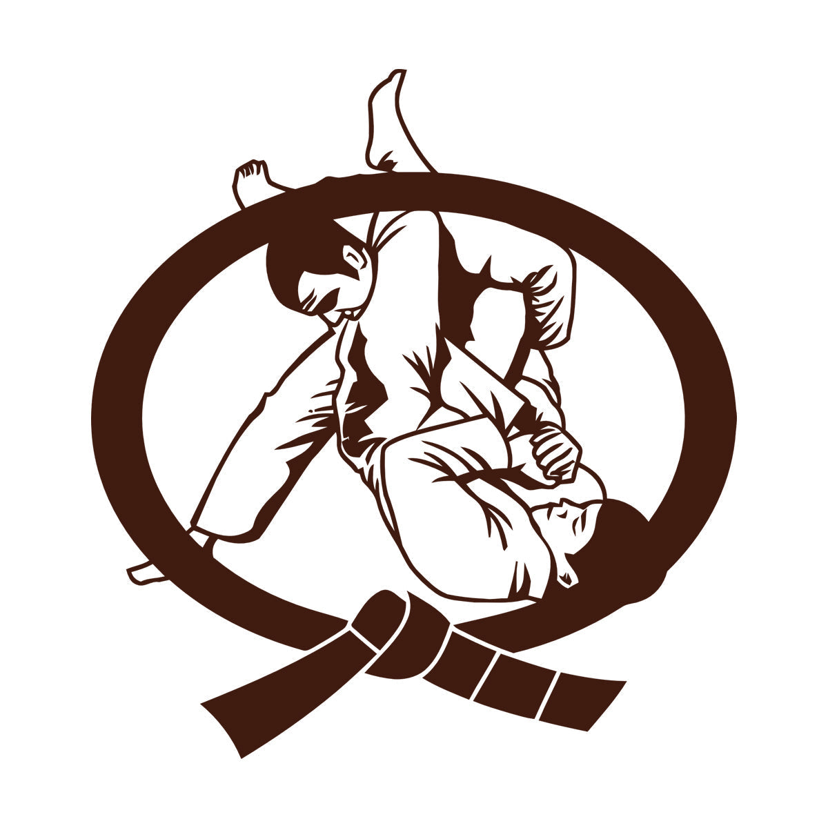 Karate Belt Boys Martial Arts Fighter Fight Wall Decals Multi Color Selection