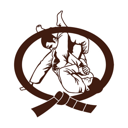 Karate Belt Boys Martial Arts Fighter Fight Wall Decals Multi Color Selection