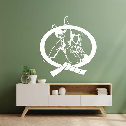 Karate Belt Boys Martial Arts Fighter Fight Wall Decals Multi Color Selection