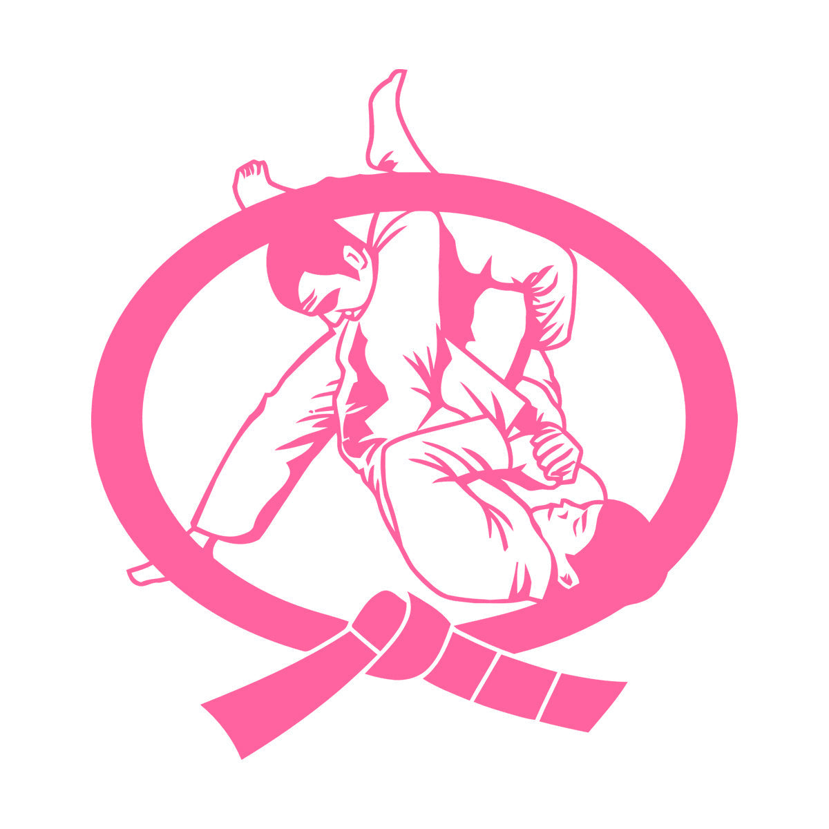 Karate Belt Boys Martial Arts Fighter Fight Wall Decals Multi Color Selection