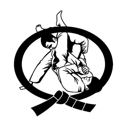 Karate Belt Boys Martial Arts Fighter Fight Wall Decals Multi Color Selection