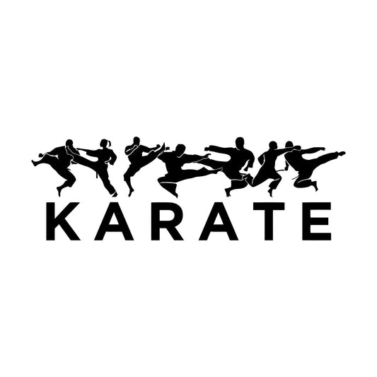 Wall Vinyl Sticker Decor Karate Mma Oriental Fighting Training Fights Waterproof