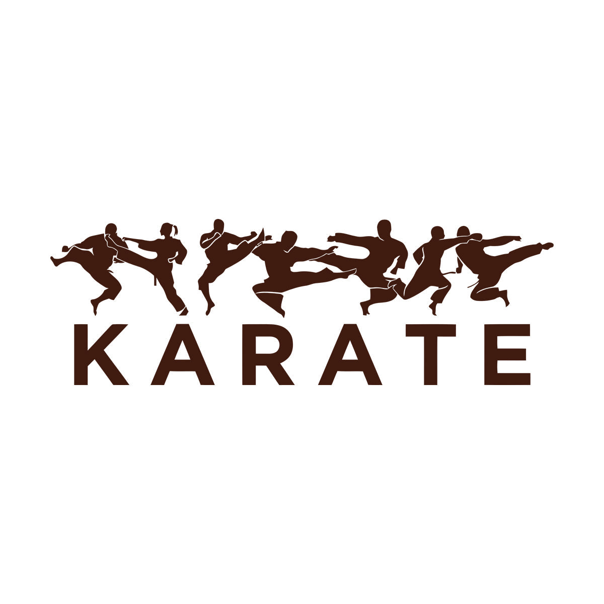 Wall Vinyl Sticker Decor Karate Mma Oriental Fighting Training Fights Waterproof