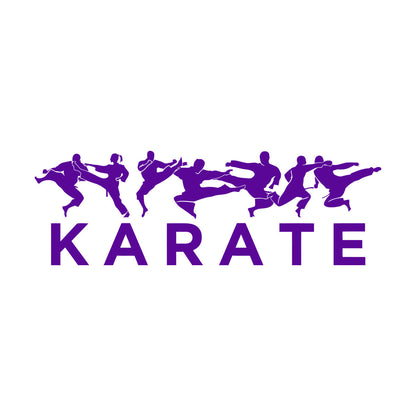 Wall Vinyl Sticker Decor Karate Mma Oriental Fighting Training Fights Waterproof