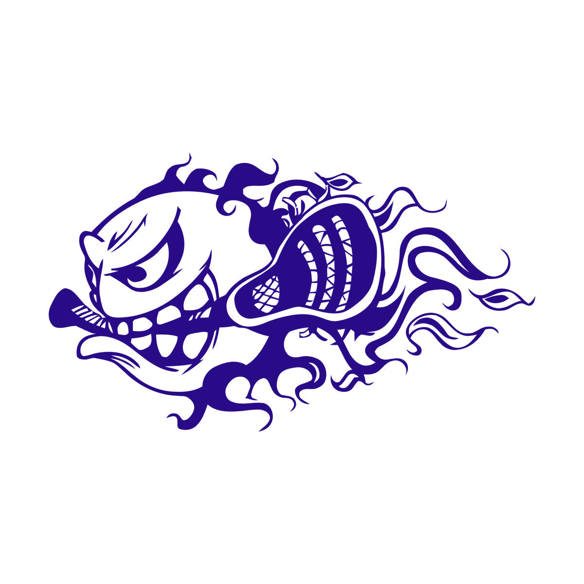 Mural And Wall Vinyl Decal Lacrosse Fireball Game Team Sport Multi Color Selection