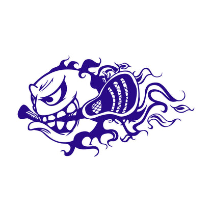 Mural And Wall Vinyl Decal Lacrosse Fireball Game Team Sport Multi Color Selection