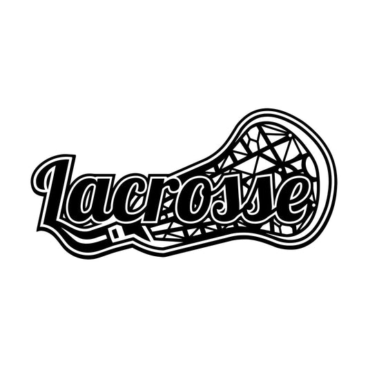Fine Carving Stickers Lacrosse Lettering American Game Ball Sport Art Mural Painting