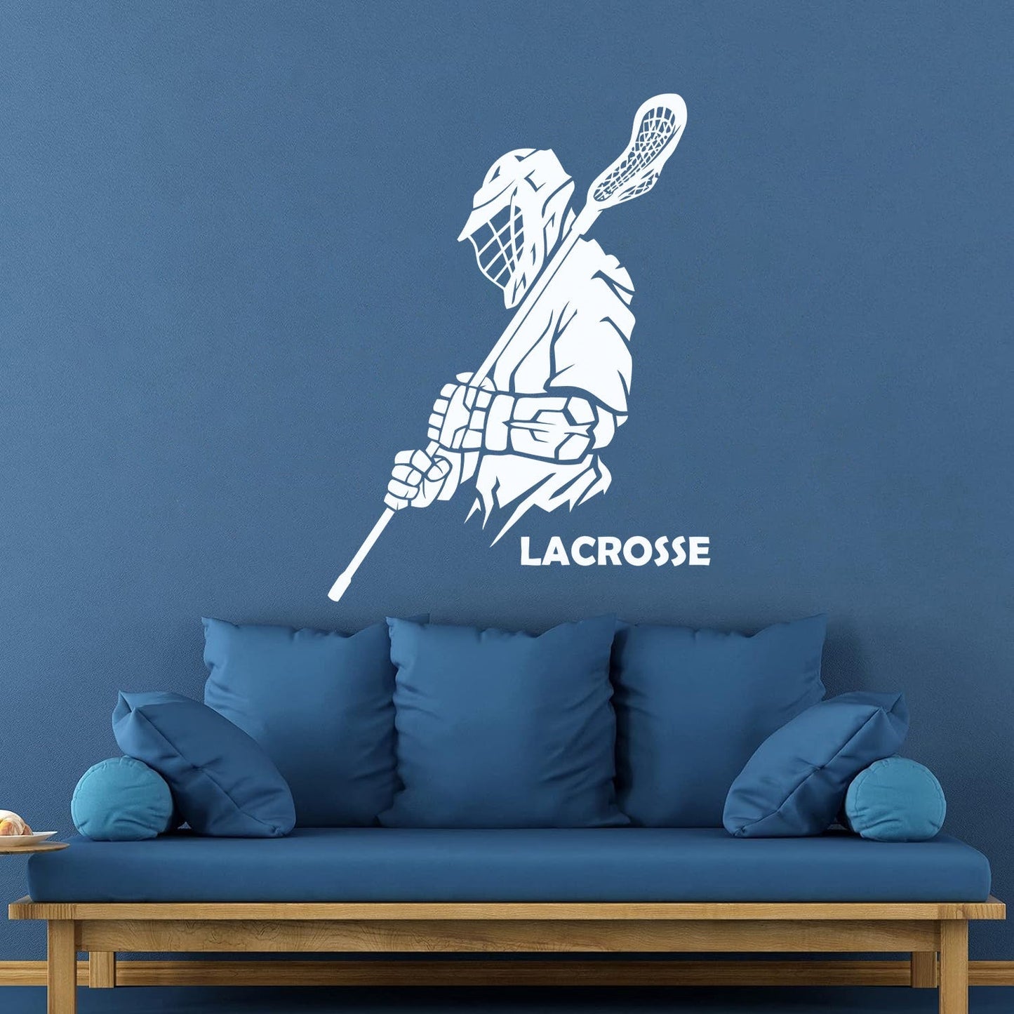 Vinyl Art Sticker Lacrosse Player Sport Team Game Ball It Won'T Fall Off