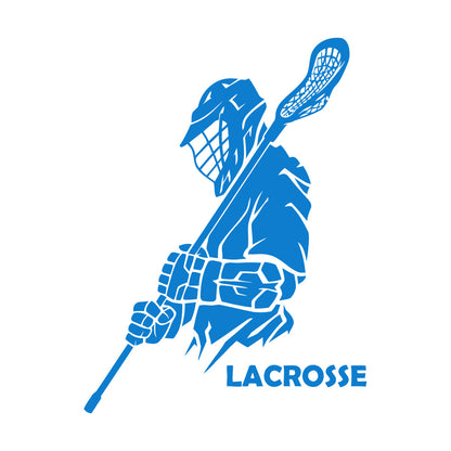 Vinyl Art Sticker Lacrosse Player Sport Team Game Ball It Won'T Fall Off