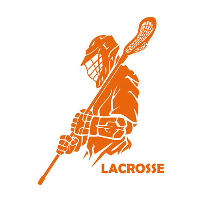 Vinyl Art Sticker Lacrosse Player Sport Team Game Ball It Won'T Fall Off