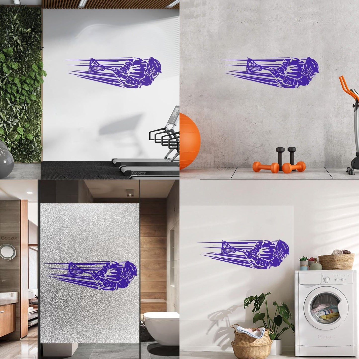 Vinyl Wall Decals Lacrosse Team Game Ball Player Sport Store Decoration