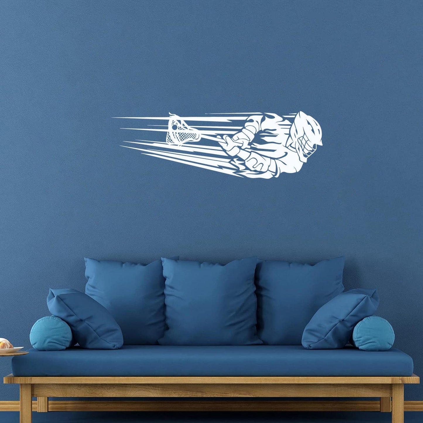 Vinyl Wall Decals Lacrosse Team Game Ball Player Sport Store Decoration