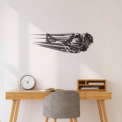 Vinyl Wall Decals Lacrosse Team Game Ball Player Sport Store Decoration