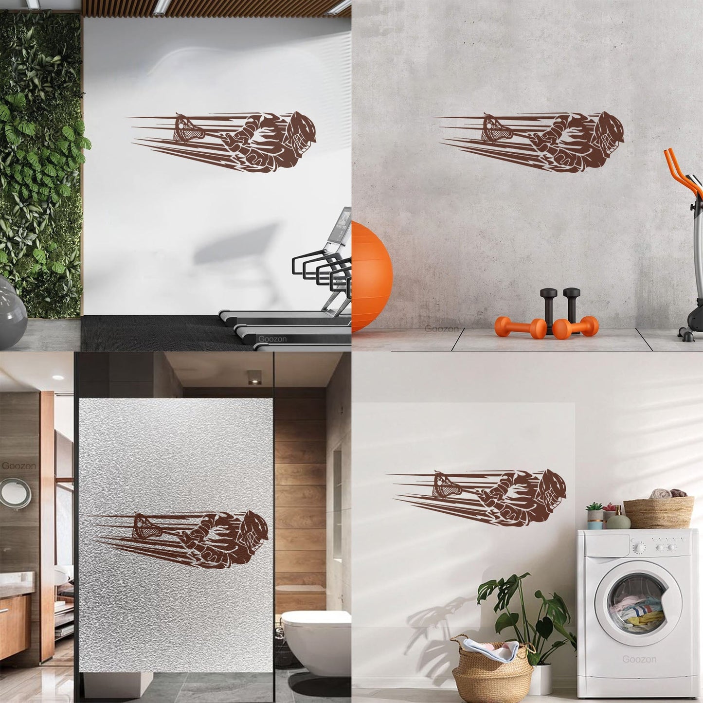 Vinyl Wall Decals Lacrosse Team Game Ball Player Sport Store Decoration