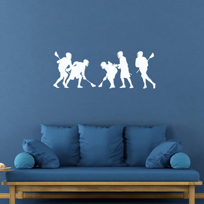 Lacrosse Team Players Sports Ation Engraving Decals Tattoo Culture
