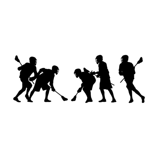 Lacrosse Team Players Sports Ation Engraving Decals Tattoo Culture