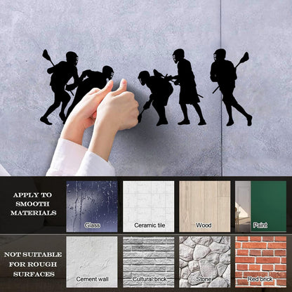 Lacrosse Team Players Sports Ation Engraving Decals Tattoo Culture