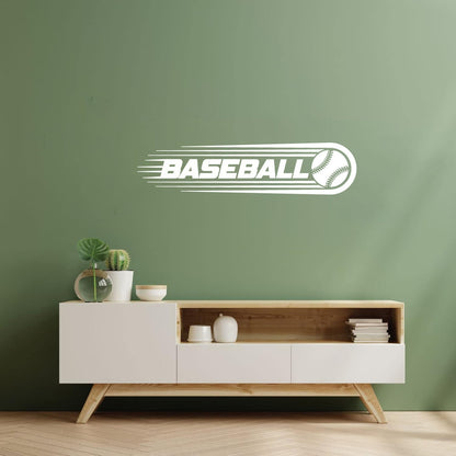 Wall Stickers Baseball Ball Team Game Sports Fan Equipped With Transfer Film Kit
