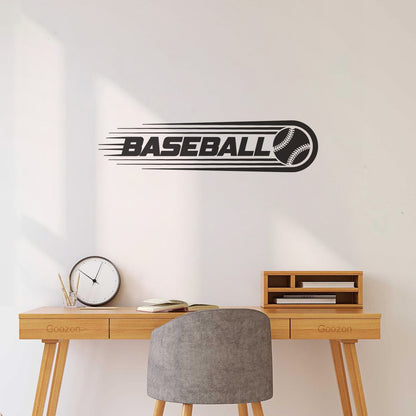 Wall Stickers Baseball Ball Team Game Sports Fan Equipped With Transfer Film Kit