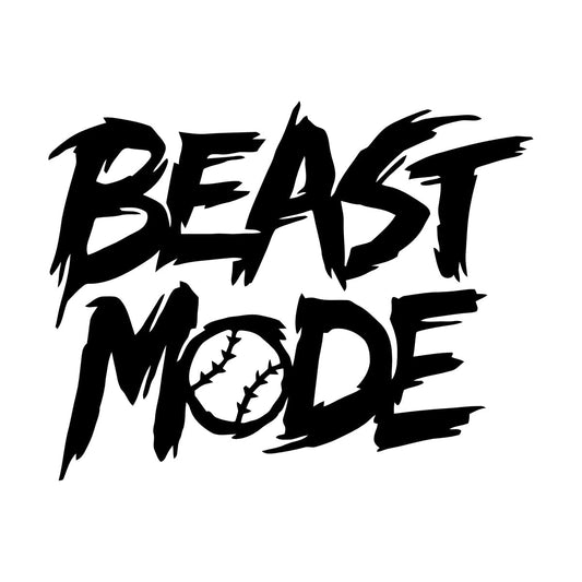 Baseball Fan Beast Mode Boys Bedroom Fine Carving Decals Easy Installation