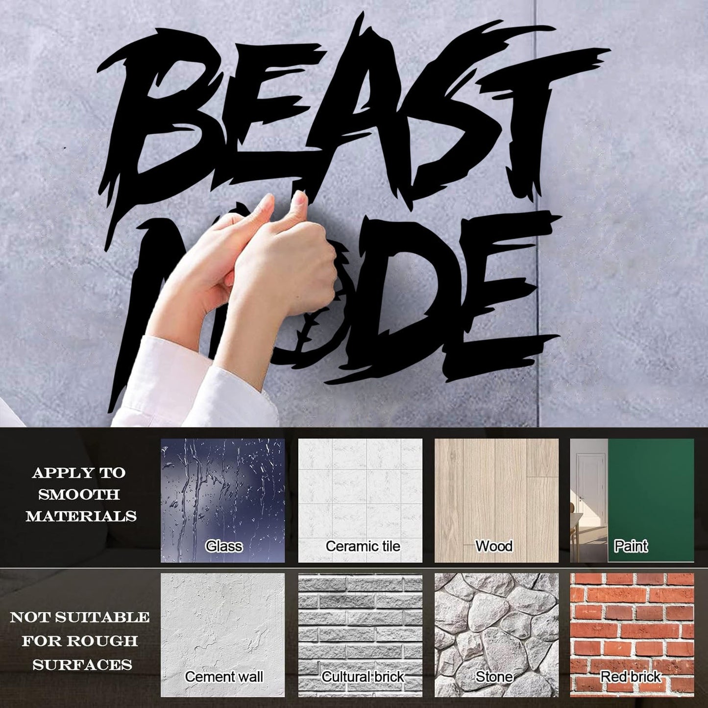 Baseball Fan Beast Mode Boys Bedroom Fine Carving Decals Easy Installation