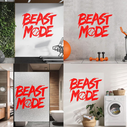 Baseball Fan Beast Mode Boys Bedroom Fine Carving Decals Easy Installation