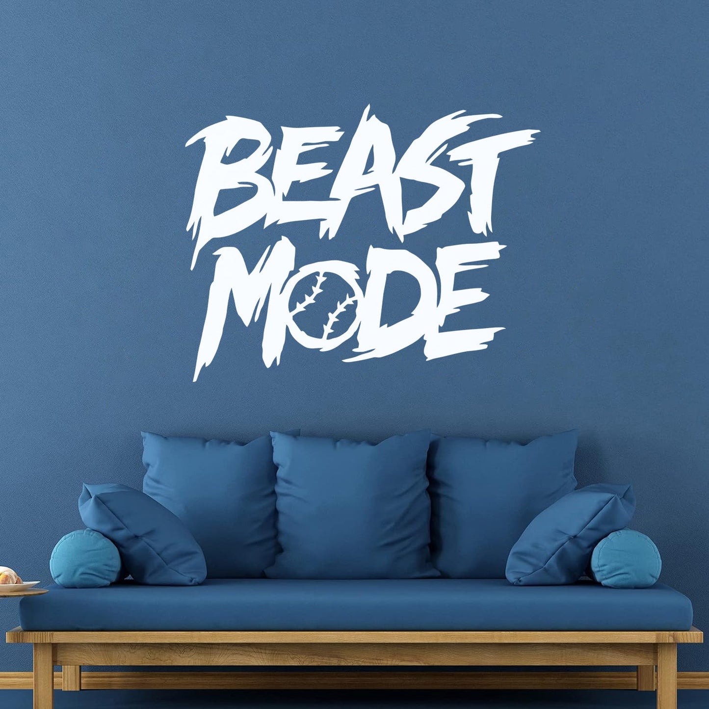 Baseball Fan Beast Mode Boys Bedroom Fine Carving Decals Easy Installation