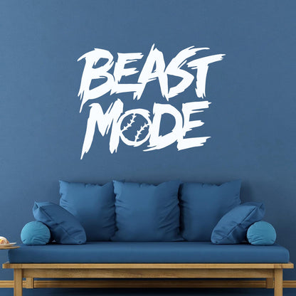 Baseball Fan Beast Mode Boys Bedroom Fine Carving Decals Easy Installation
