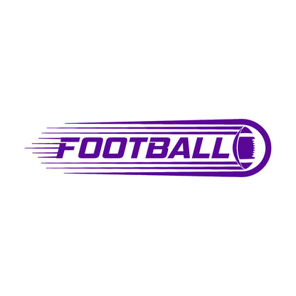 Engraving Stickers Lettering Football Ball Team Game Sports Fan Multiple Size Options