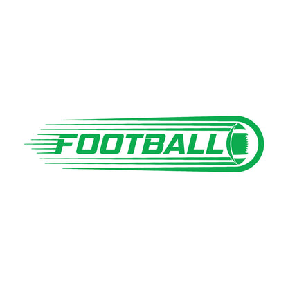Engraving Stickers Lettering Football Ball Team Game Sports Fan Multiple Size Options