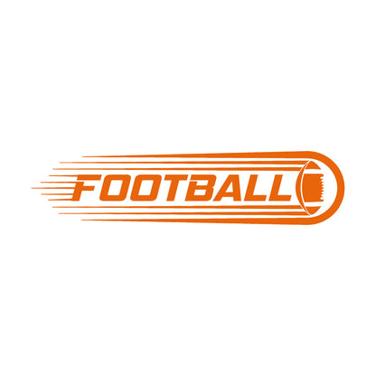 Engraving Stickers Lettering Football Ball Team Game Sports Fan Multiple Size Options