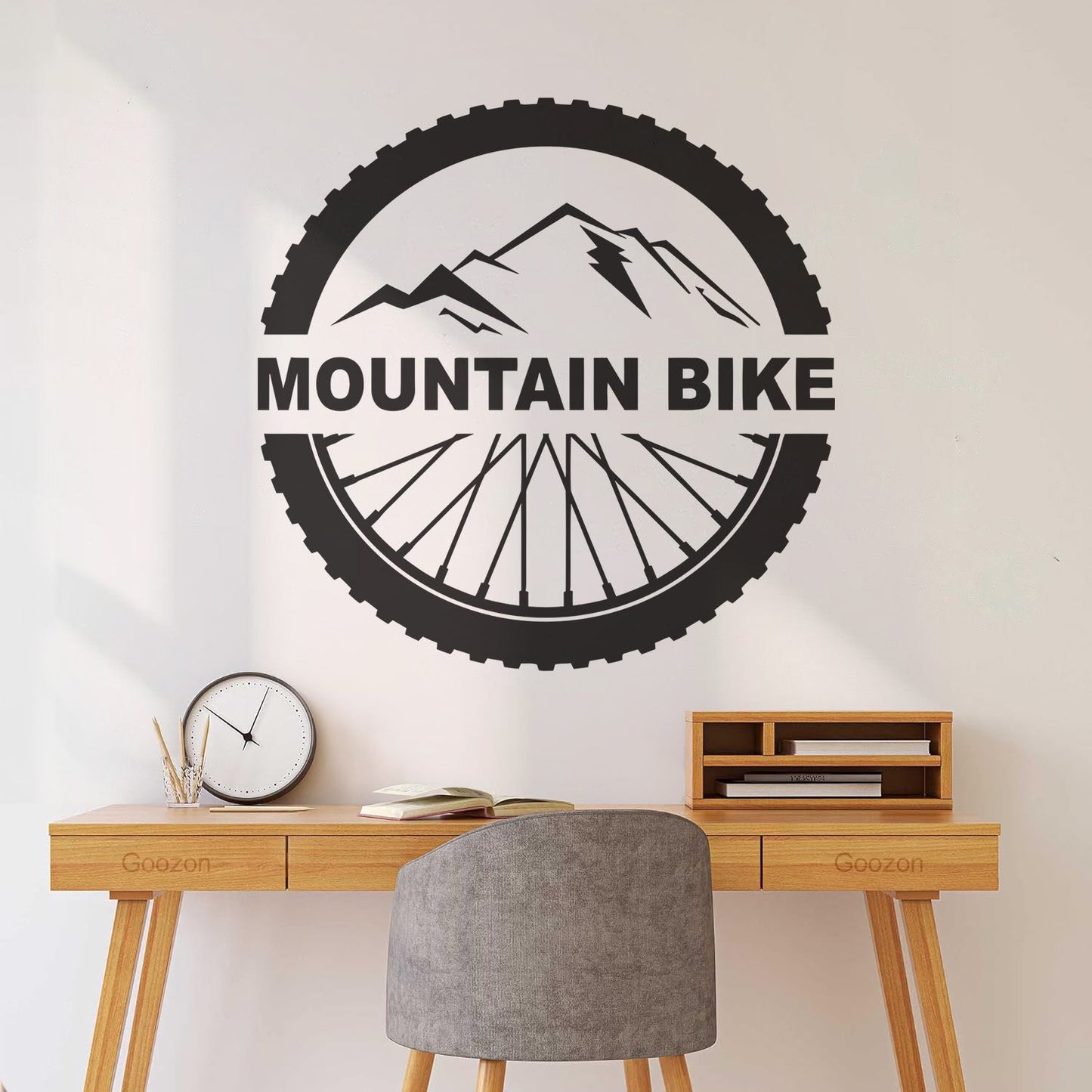 Mountain Bike Extreme Sport Bicycle Wheel Wall Decals Pvc It Won'T Fall Off