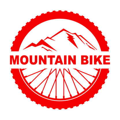 Mountain Bike Extreme Sport Bicycle Wheel Wall Decals Pvc It Won'T Fall Off