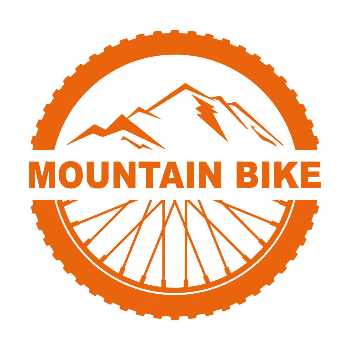 Mountain Bike Extreme Sport Bicycle Wheel Wall Decals Pvc It Won'T Fall Off