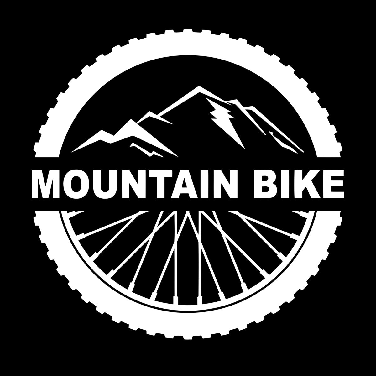 Mountain Bike Extreme Sport Bicycle Wheel Wall Decals Pvc It Won'T Fall Off