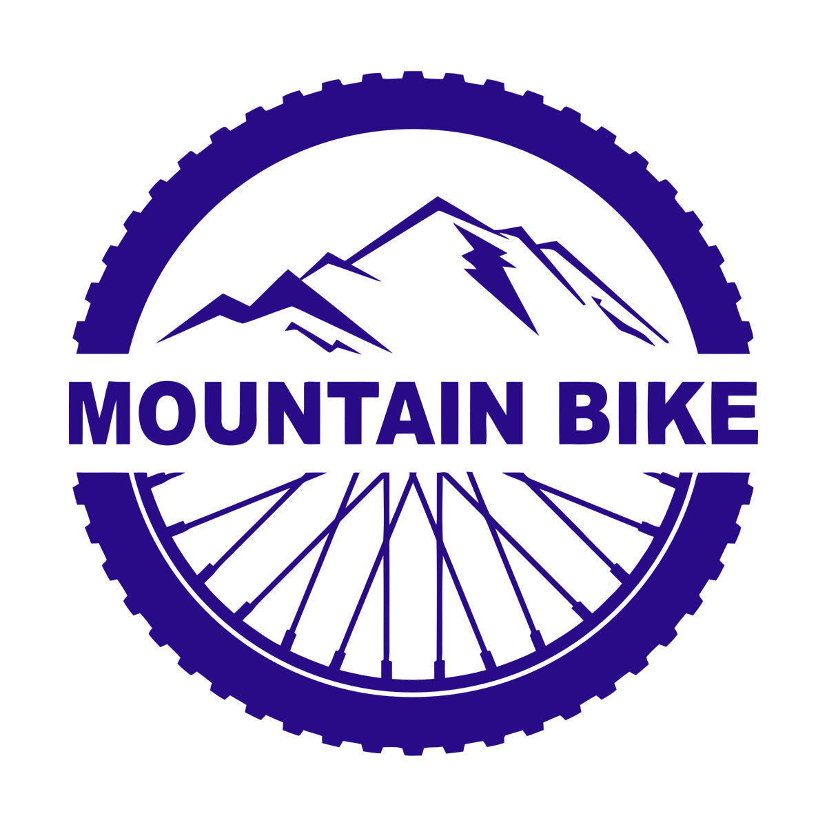 Mountain Bike Extreme Sport Bicycle Wheel Wall Decals Pvc It Won'T Fall Off